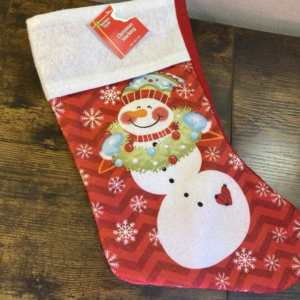 Snowman Christmas Stocking 16